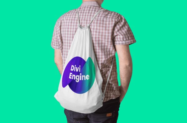 Divi Engine String Bag (Big Logo) – Bild 2